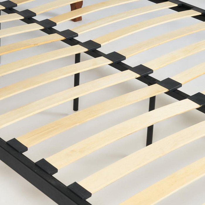 Кровать Canzona Wood slat base 120х200 черно-коричневого цвета  - лучшие Кровати для спальни в INMYROOM