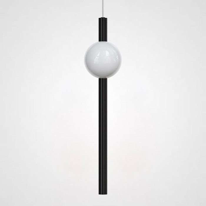 Подвесной светильник Broom Orion Globe Light M черно-белого цвета