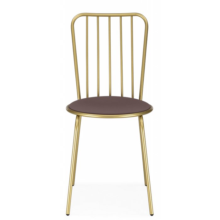 Стул Авалон коричнево-золотого цвета - купить Обеденные стулья по цене 2690.0