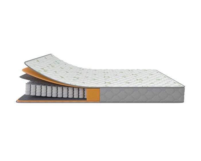 Матрас Sleep Classic 140х200 бело-серого цвета - лучшие Пружинные матрасы в INMYROOM Матрас Sleep Classic 140х200 бело-серого цвета - лучшие Пружинные матрасы в INMYROOM