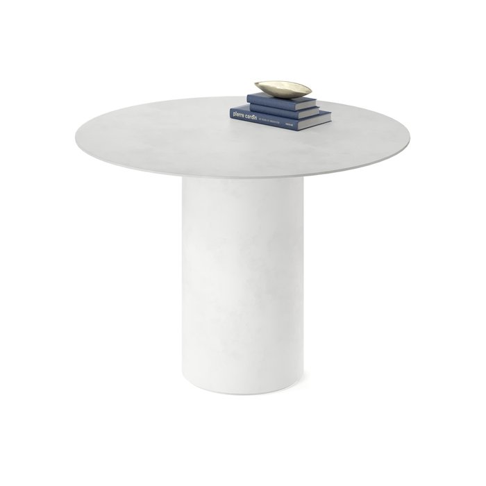 Обеденный стол круглый Вуррен белого цвета - купить Обеденные столы по цене 54178.0