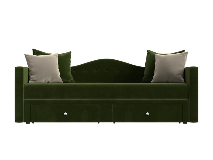 Прямой диван-кровать Дориан зеленого цвета - купить Прямые диваны по цене 25990.0