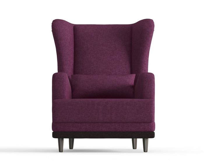 Кресло Грэмми в обивке из рогожки фиолетового цвета - купить Интерьерные кресла по цене 10190.0