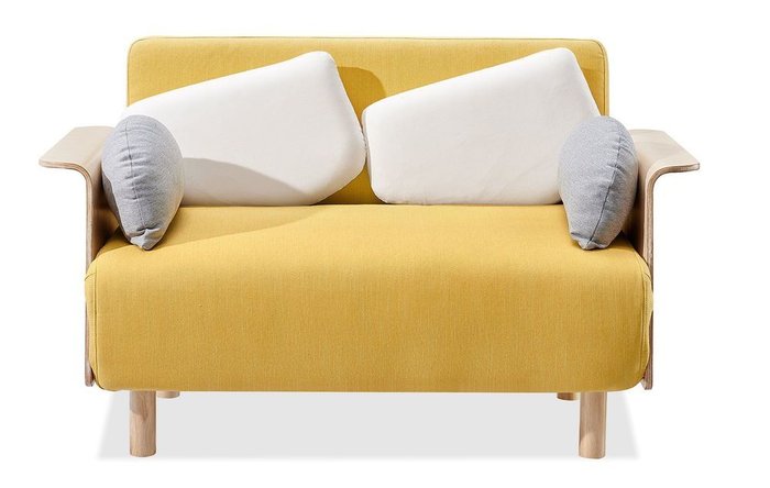 Диван-кровать Malibu желтого цвета - лучшие Прямые диваны в INMYROOM