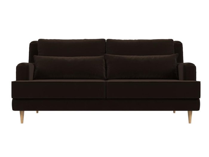 Прямой диван Джерси коричневого цвета - купить Прямые диваны по цене 39999.0