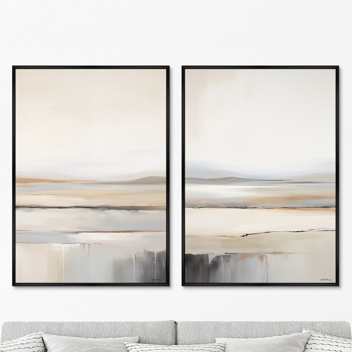 Набор из двух репродукций картин Landscape collection, Salt lake, 2024г. - купить Картины по цене 49998.0
