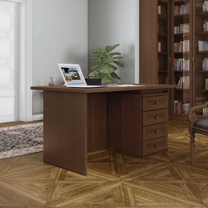 Письменный стол Белладжио коричневого цвета - купить Письменные столы по цене 57400.0
