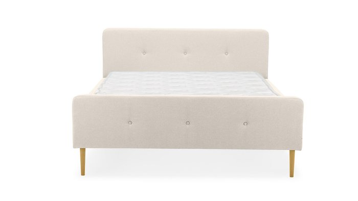 Кровать Левита 160х200 молочного цвета - купить Кровати для спальни по цене 52300.0