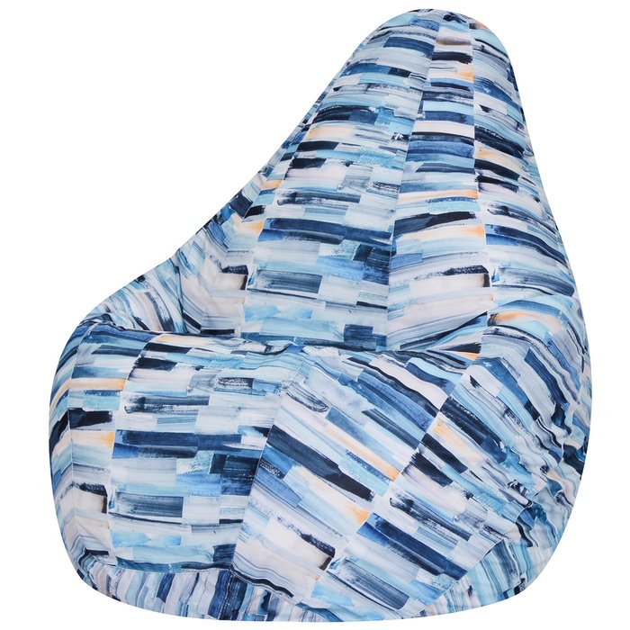Кресло-мешок Груша 2XL Палитра сине-голубого цвета