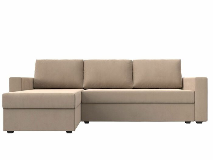 Угловой диван-кровать Траумберг Лайт бежевого цвета левый угол - купить Угловые диваны по цене 28999.0