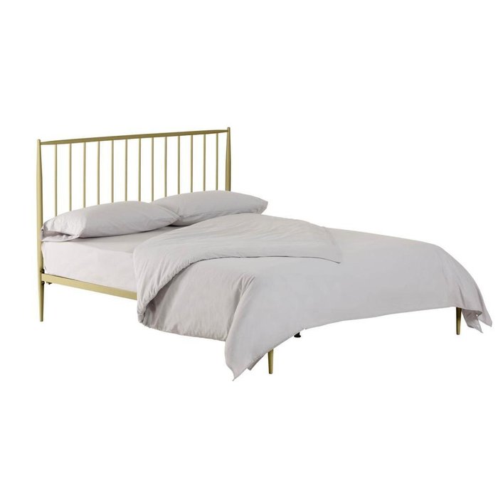 Кровать Natacha золотого цвета 150x190  - лучшие Кровати для спальни в INMYROOM