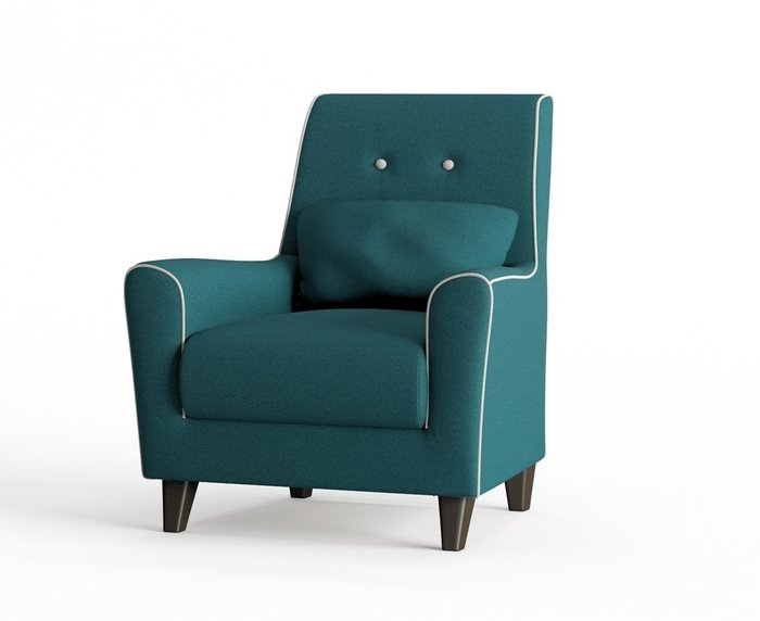 Кресло Мерлин в обивке из велюра темно-зеленого цвета