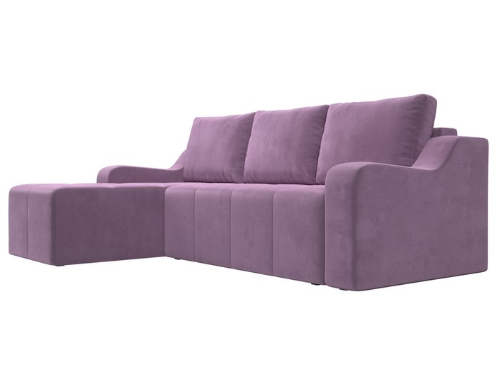 Угловой диван-кровать Элида сиреневого цвета левый угол - лучшие Угловые диваны в INMYROOM