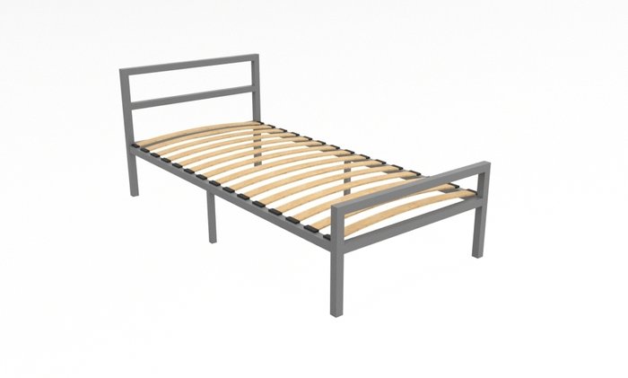 Кровать Наргиз 90х200 серого цвета