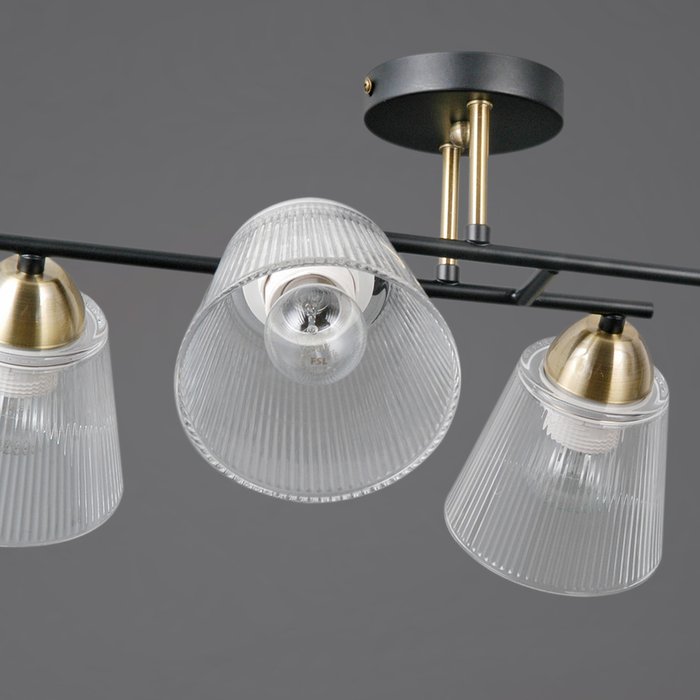 IL0845-4CSQ-25BKAB ELITE светильник потолочный - купить Подвесные люстры по цене 6350