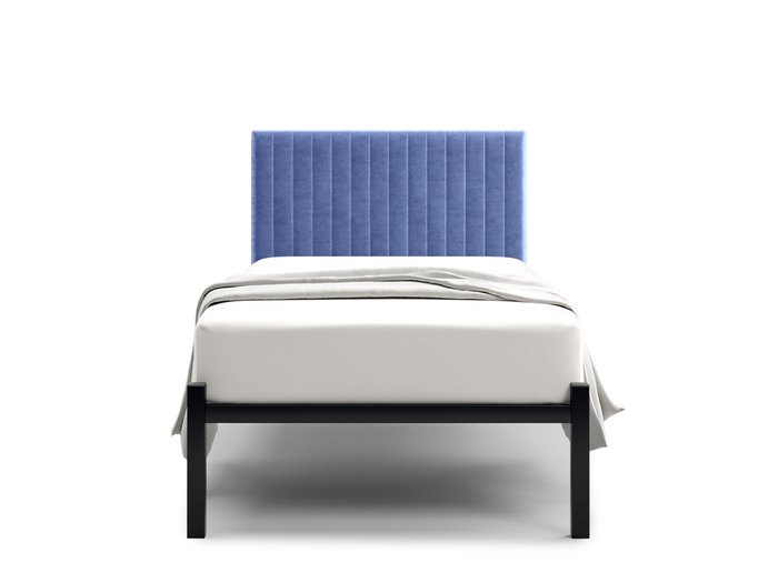 Кровать Лофт Mellisa Steccato 90х200 синего цвета без подъемного механизма - купить Кровати для спальни по цене 14400.0