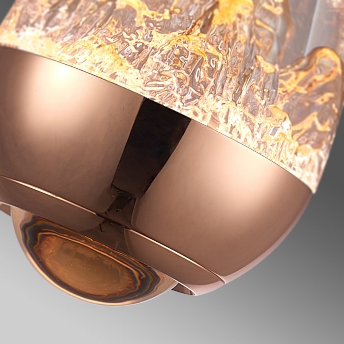 Светильник подвесной iLedex Rocks 8278P-1 ROSE GOLD - лучшие Подвесные светильники в INMYROOM