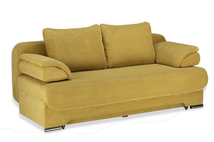 Прямой диван-кровать Биг-Бен желтого цвета - купить Прямые диваны по цене 43990.0
