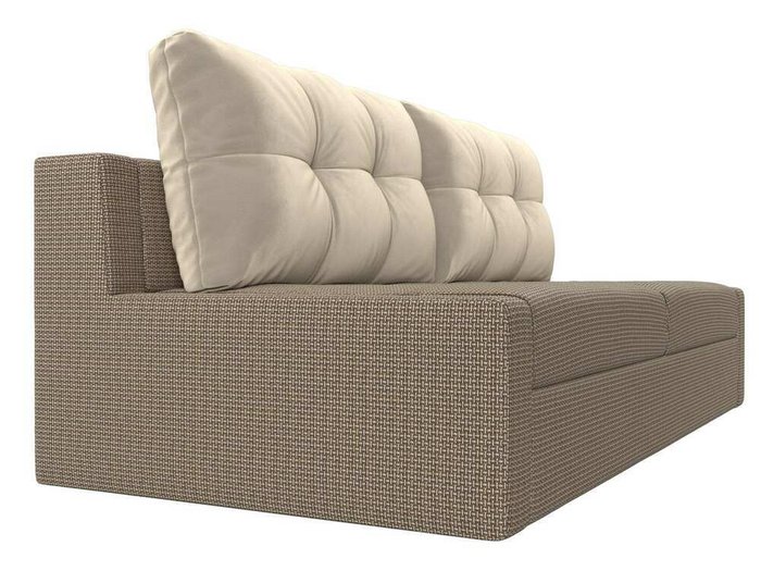 Прямой диван-кровать Мартин бежево-коричневого цвета - лучшие Прямые диваны в INMYROOM