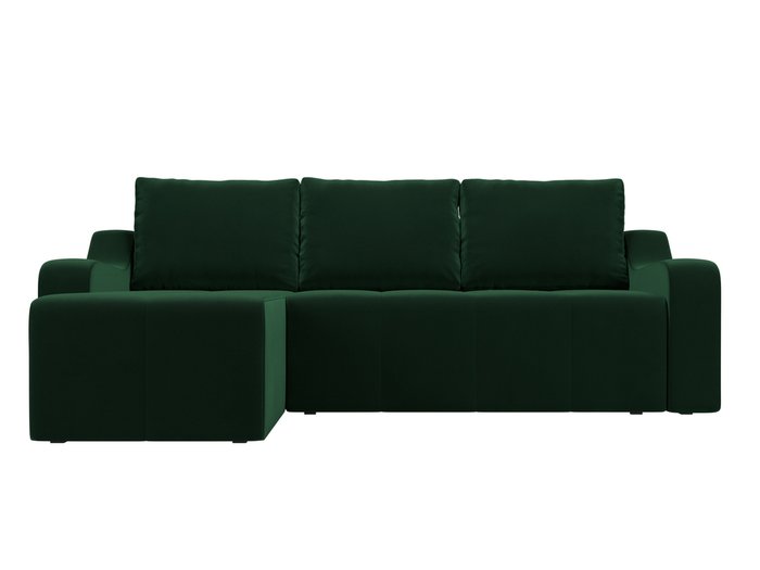 Угловой диван-кровать Элида зеленого цвета левый угол - купить Угловые диваны по цене 57999.0