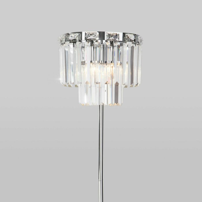 Напольный светильник с хрусталем 01137/3 Elegante - купить Торшеры по цене 27600.0