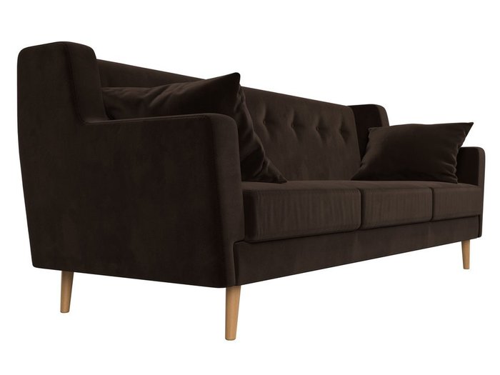 Диван Брайтон коричневого цвета - лучшие Прямые диваны в INMYROOM