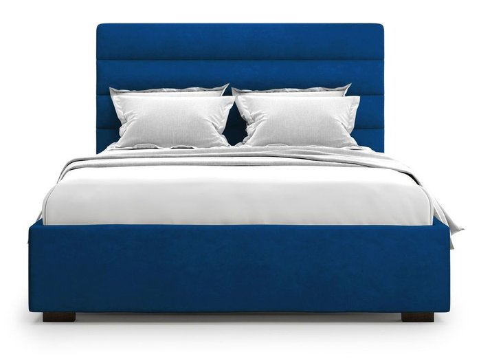 Кровать с подъемным механизмом Karezza 140х200 синего цвета - купить Кровати для спальни по цене 38000.0