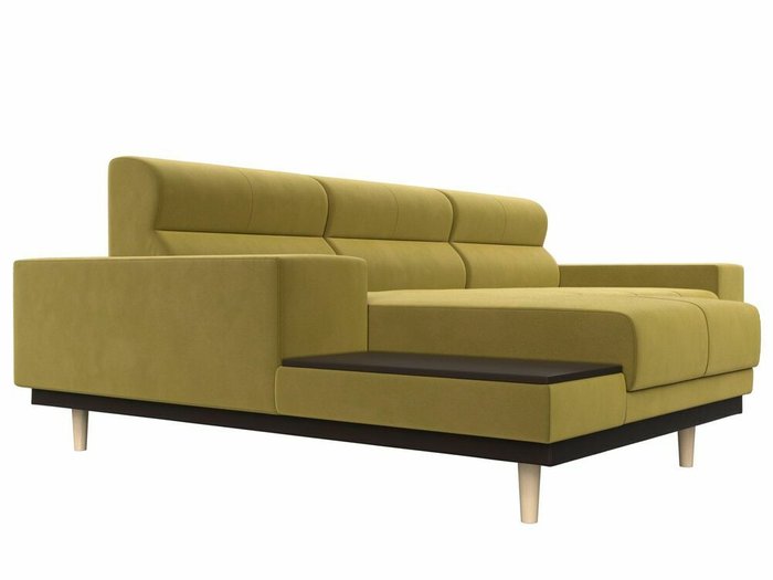 Угловой диван-кровать Леонардо желтого цвета левый угол - лучшие Угловые диваны в INMYROOM
