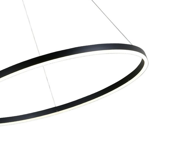 Подвесной светодиодный светильник Тор черного цвета - купить Подвесные светильники по цене 25900.0