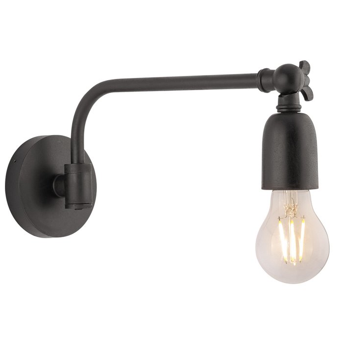 Настенный светильник черного цвета - купить Бра и настенные светильники по цене 15840.0