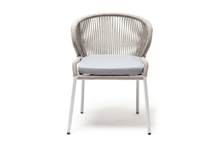 Плетеный стул Милан светло-серого цвета - купить Садовые стулья по цене 24900.0