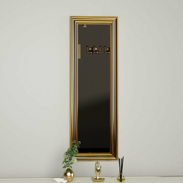 Настенное зеркало Decor 30х90 бронзового цвета - лучшие Настенные зеркала в INMYROOM