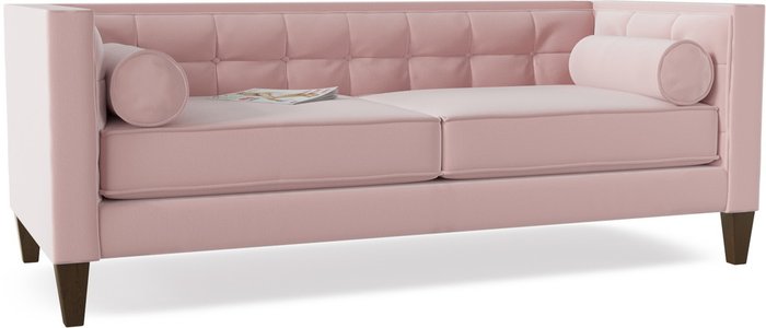 Диван прямой Довиль Flamingo розового цвета - купить Прямые диваны по цене 46200.0