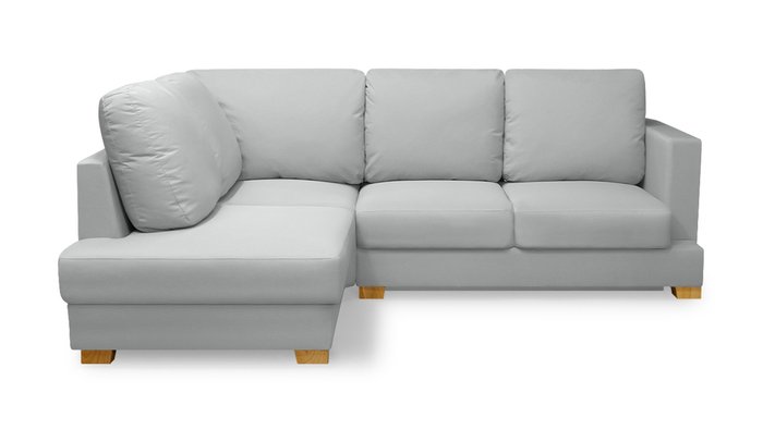 Угловой диван-кровать Плимут светло-серого цвета - купить Угловые диваны по цене 88100.0