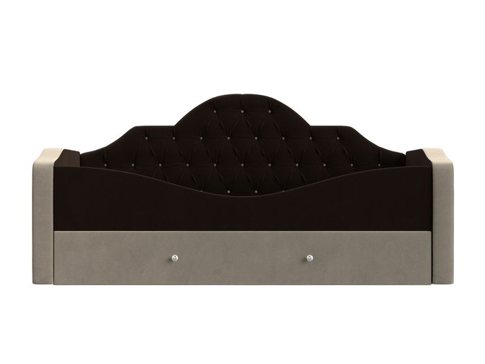 Детская кровать Скаут 72х160 бежево-коричневого цвета  - купить Одноярусные кроватки по цене 35990.0
