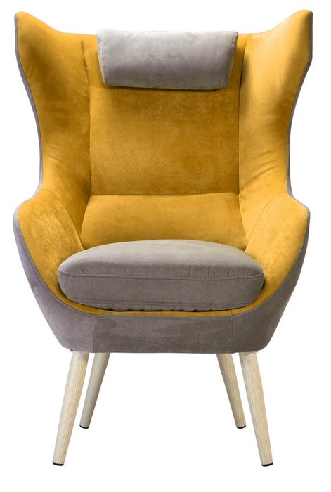 Кресло Сканди желтого цвета - лучшие Интерьерные кресла в INMYROOM