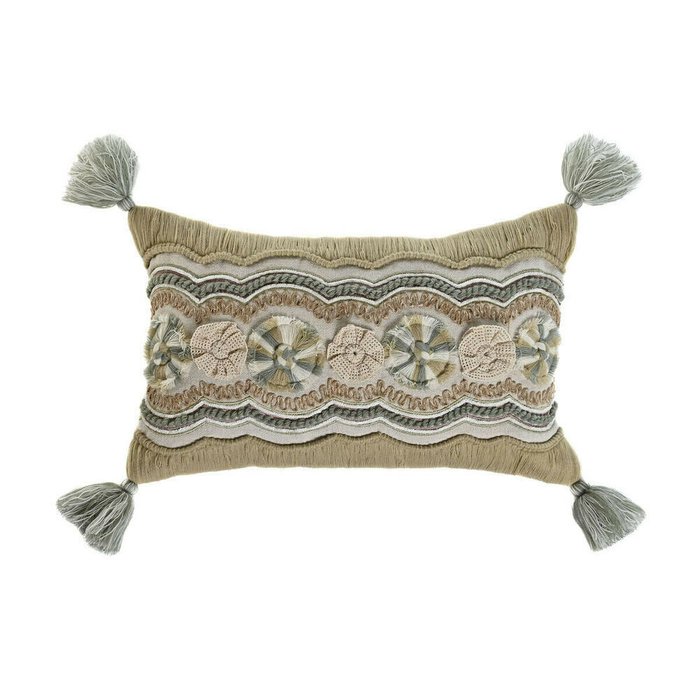Подушка Boho 30х50 бело-бежевого цвета