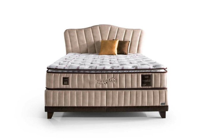 Кровать с подъёмным механизмом Thermic Prime 160х200 бежевого цвета - лучшие Кровати для спальни в INMYROOM