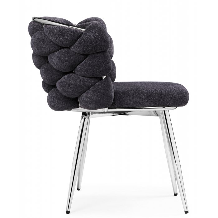 Обеденный стул Rendi серо-серебристого цвета - лучшие Обеденные стулья в INMYROOM