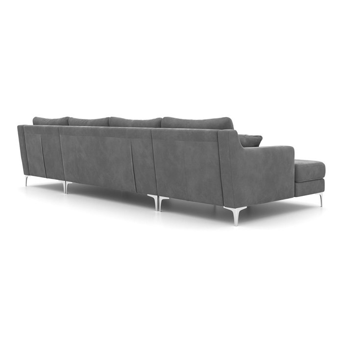П-образный модульный диван Mendini ST серого цвета - купить Угловые диваны по цене 130700.0