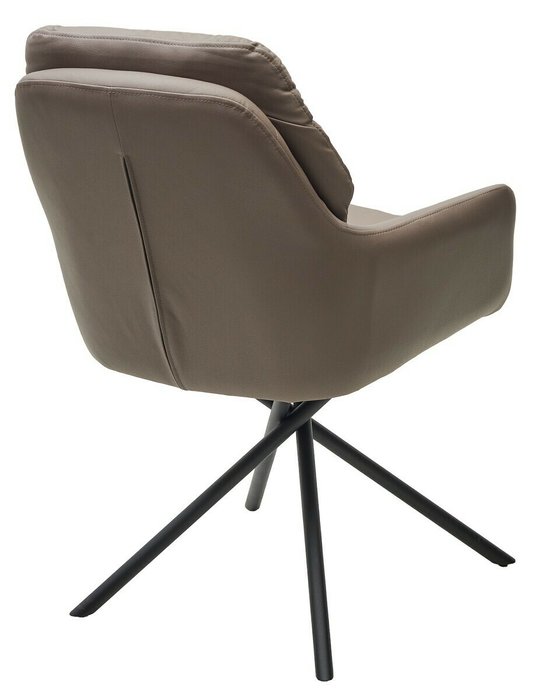 Стул Ральф Данс вращающийся серо-коричневого цвета - лучшие Обеденные стулья в INMYROOM