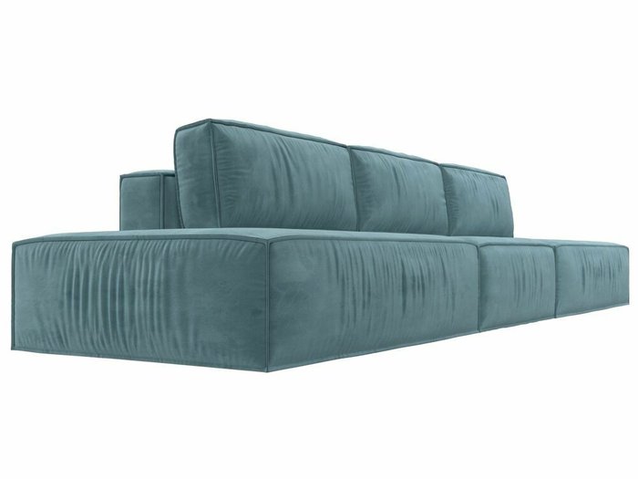 Прямой диван-кровать Прага лофт лонг бирюзового цвета - лучшие Прямые диваны в INMYROOM