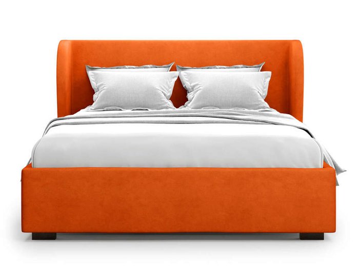 Кровать Tenno без подъемного механизма 140х200  оранжевого цвета - купить Кровати для спальни по цене 44000.0