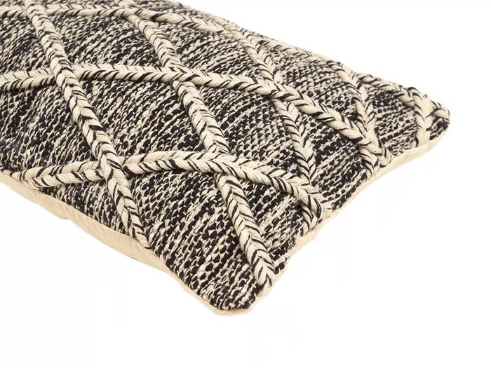 Чехол на подушку Elegance 30х50 серо-бежевого цвета - купить Чехлы для подушек по цене 1590.0