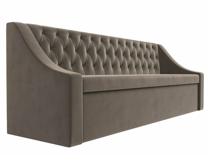 Кухонный прямой диван-кровать Мерлин коричневого цвета - лучшие Прямые диваны в INMYROOM