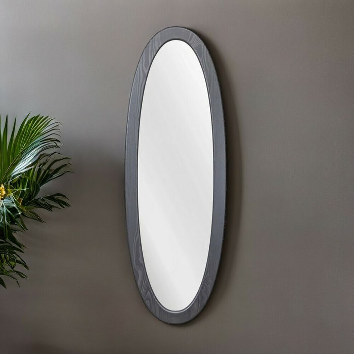 Зеркало настенное Лисмор в раме цвета графит - купить Настенные зеркала по цене 3510.0