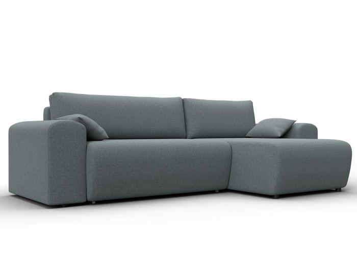 Угловой диван-кровать Лига-099 серого цвета Угловой диван-кровать Лига-099 серого цвета