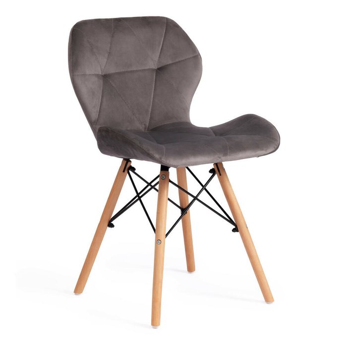 Комплект из четырех стульев Stuttgart серого цвета - купить Обеденные стулья по цене 17280.0