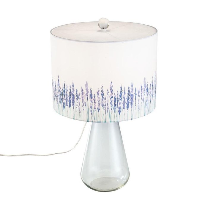 Настольная лампа Lavender с абажуром белого цвета