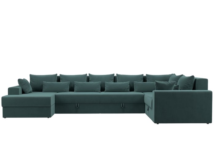 Угловой диван-кровать Мэдисон темно-бирюзового цвета правый угол - купить Угловые диваны по цене 82990.0